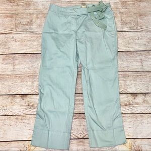 Anthropologie | Elevenses Chino Capri Tie Pants